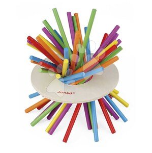 Spoločenská hra pre deti Bláznivé paličky Game of Skill Crazy Sticks Janod 36 dielov pre 2-6 hráčov