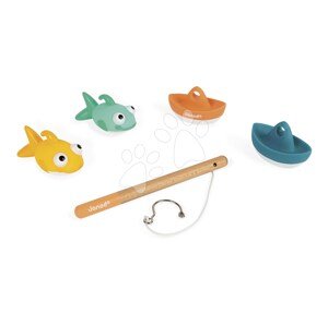 Hračka do vody rybárska udica Fish Them All Janod s loďkami a rybami od 24 mes