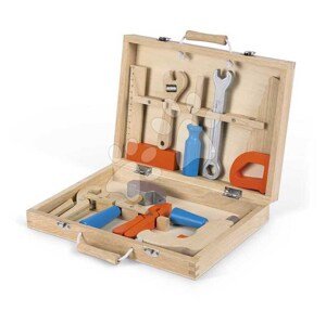 Drevené náradie v kufríku Tool Box BricoKids Janod 9 dielov J06481