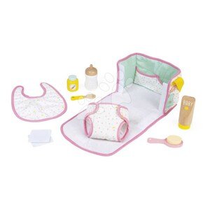 Prebaľovacia taška pre bábiku Nursery and Change Set Janod pre 36-42 cm bábiku 8 doplnkov od 24 mes J06501