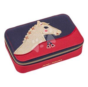 Školský peračník Pencil Box Filled Saddle Bag Jeune Premier ergonomický luxusné prevedenie 20*7 cm