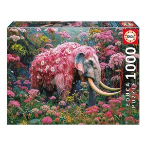 Puzzle Floral Elephant Educa 1000 dielov a Fix lepidlo