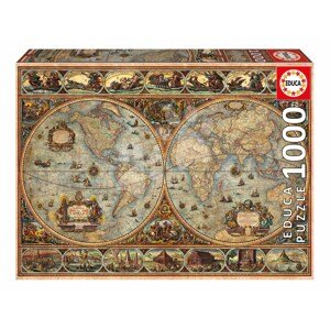 Puzzle Orbis Terrarum Educa 1000 dielov a Fix lepidlo