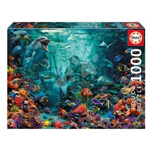 Puzzle Poseidon Coral Reef Educa 1000 dielov a Fix lepidlo