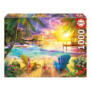 Puzzle Love Beach Educa 1000 dielov a Fix lepidlo