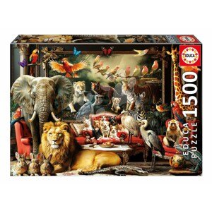 Puzzle The Animal Mansion Educa 1500 dielov a Fix lepidlo