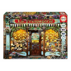 Puzzle The Fine Cheese Shop Educa 2000 dielov a Fix lepidlo