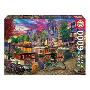 Puzzle Cycling in Amsterdam Educa 6000 dielov