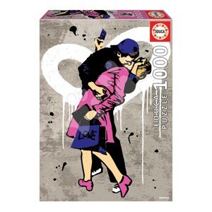 Puzzle The Kiss TV Boy Educa 1000 dielov a Fix lepidlo