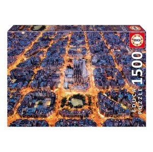 Puzzle Barcelona from the Air Educa 1500 dielov a Fix lepidlo