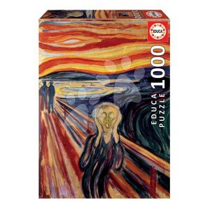Puzzle The Scream Edvard Munch Educa 1000 dielov a Fix lepidlo