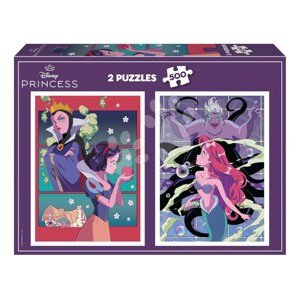 Puzzle Villains versus Princesses Disney Educa 2x500 dielov a Fix lepidlo