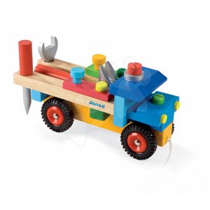 Janod drevené auto Redmaster Bricolo 05022 modré
