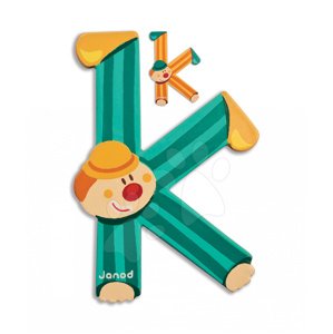 Janod drevené písmeno Clown Letter K 04552 oranžové