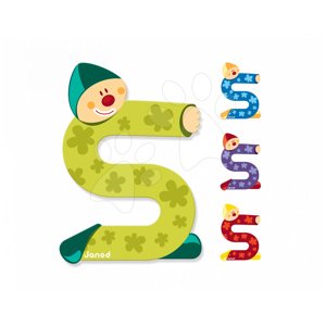 Janod drevené písmeno Clown Letter S 04560