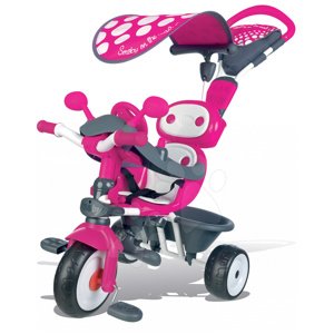 Smoby detská trojkolka Baby Driver 740600 ružovo-šedá