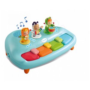 Smoby detské piano Cotoons s melódiami a figurkami 211087 modré