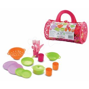 Écoiffier detský obedový set Bubble Cook 982 ružový