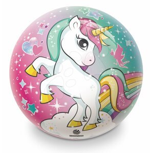 Mondo gumená rozprávková lopta Jednorožec Unicorn 14 cm priemer 5644
