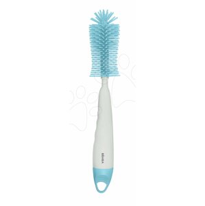 Čistiaca kefa Silicone Bottle Brush Beaba na čistenie dojčenských fliaš a cumlíkov biela 26 cm od 0 mes