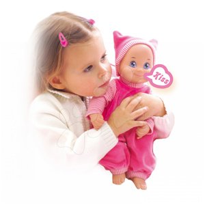 Smoby bábika pre deti MiniKiss so zvukom 196600 ružová