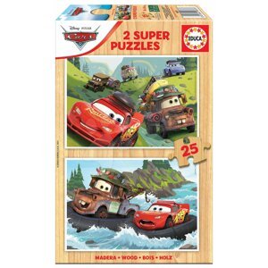 Drevené puzzle Cars 3 Educa 2x25 dielov od 4 rokov