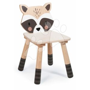 Drevená stolička mýval Forest Racoon Chair Tender Leaf Toys pre deti od 3 rokov