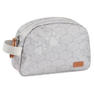 Kozmetická taštička Toiletry Pouch Beaba Tiny Dots so zipsom sivá s bodkami