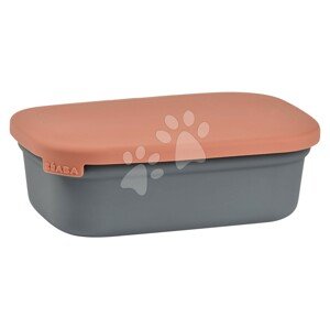 Box na desiatu Ceramic Lunch Box Beaba Mineral Terracotta keramický sivo-oranžový