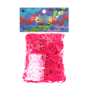 Rainbow Loom detské gumičky 22055 ružové