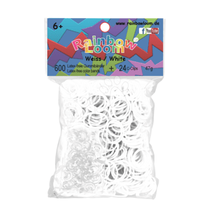 Rainbow Loom detské originálne gumičky 22079 biele