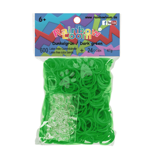 Rainbow Loom detské gumičky 22147 tmavozelené