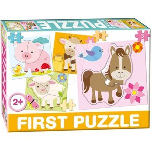 Dohány detské puzzle 4-obrázkové Baby First Farma 639