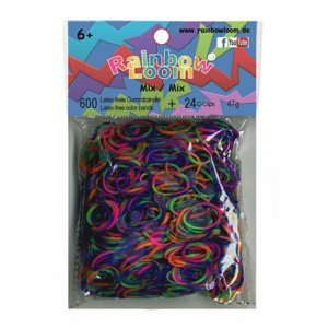 Rainbow Loom originálne gumičky pre deti strakatý mix 05998 transparentný