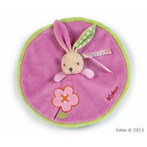 Kaloo plyšový zajačik Colors-Round Doudou Rabbit Flower 963261 ružový