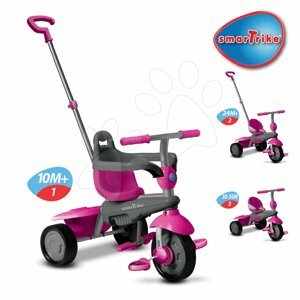 smarTrike trojkolka Breeze Touch Steering 6090200 ružovo-šedá