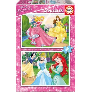 Detské puzzle Disney Princezné Educa 2x20 dielov 16846
