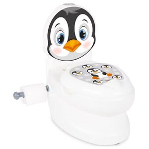 mamido Interaktívny nočník pinguin, biely, pre deti