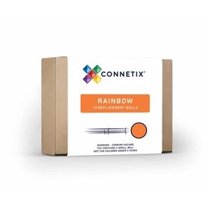 Connetix Connetix Tiles - 12 Dúhových Guličiek Pre Guličkovú Dráhu