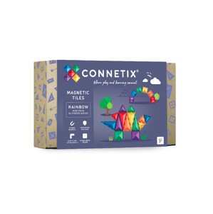Connetix Connetix Tiles - Magnetická Stavebnica Dúhová Mini 24 ks