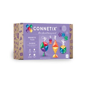 Connetix Connetix Tiles - Magnetická Stavebnica Rozširujúca Dúhový Set 36 ks