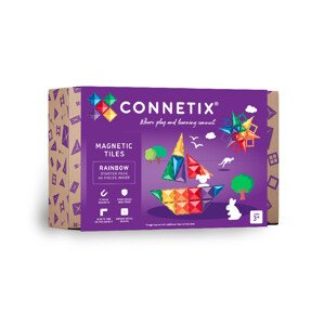 Connetix Connetix Tiles - Magnetická Stavebnica Dúhová Štartovací Set 60 ks