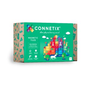 Connetix Connetix Tiles - Magnetická Stavebnica Dúhová XL 102 ks