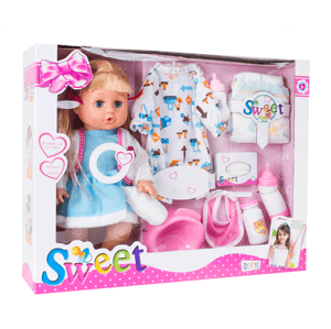 Neurčené Neurčené Bábika Lala Baby s oblečením a doplnkami blond modrá