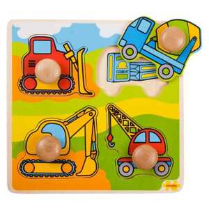 Dvěděti Dvěděti Vkladacie puzzle stavebné stroje