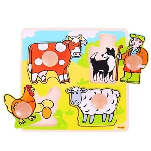 Dvěděti Dvěděti Vkladacie puzzle farma