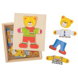 Dvěděti Dvěděti Oblékací puzzle Pán medveď