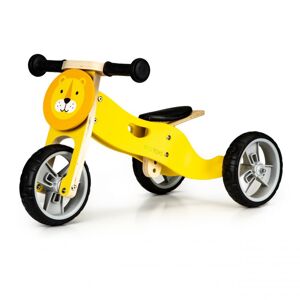 Ecotoys Ecotoys Detské drevené odrážadlo a trojkolka 2v1 lev