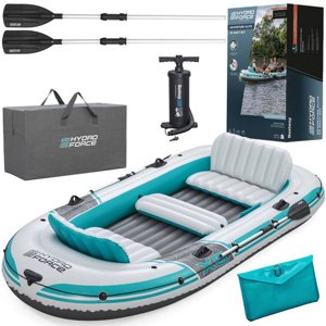 mamido Bestway nafukovací čln Adventure Elite™ X5 pre 5 osôb + pádla 315 x 166 cm 65159
