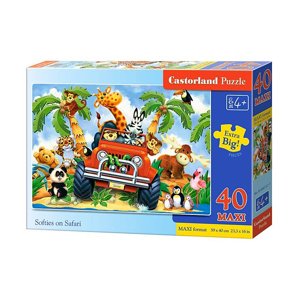 mamido Puzzle 40 dielikov MAXI Softies na safari